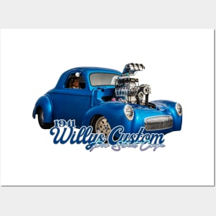 1941 Willys Custom Pro Street Coupe Posters and Art